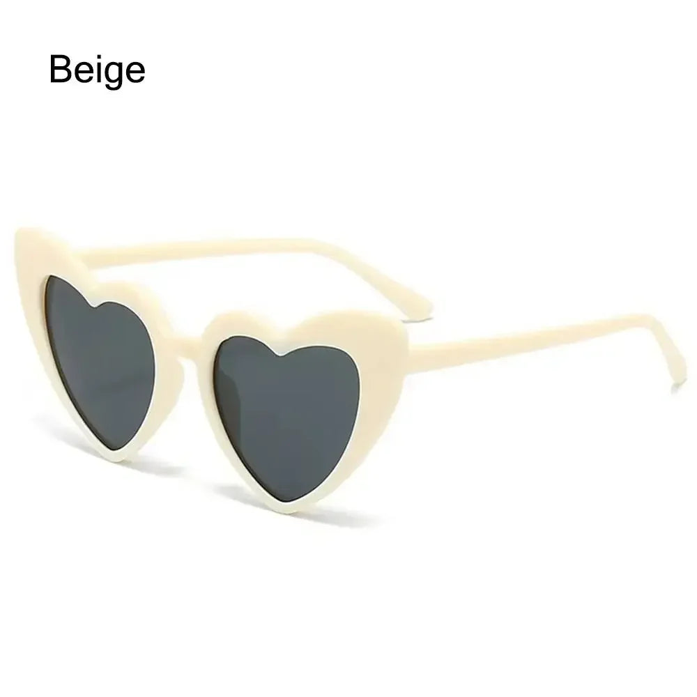 Kids Heart-Shaped Sunglasses - Vintage Cartoon Eyewear for Boys  Girls 3-9 Years - ZOOMNSTORE