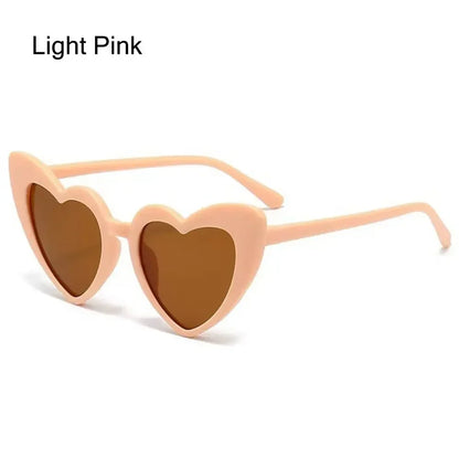 Kids Heart-Shaped Sunglasses - Vintage Cartoon Eyewear for Boys  Girls 3-9 Years - ZOOMNSTORE