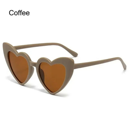 Kids Heart-Shaped Sunglasses - Vintage Cartoon Eyewear for Boys  Girls 3-9 Years - ZOOMNSTORE