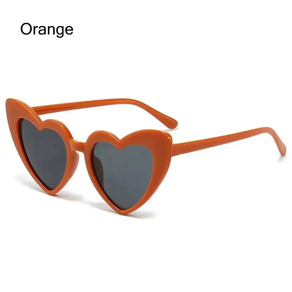 Kids Heart-Shaped Sunglasses - Vintage Cartoon Eyewear for Boys  Girls 3-9 Years - ZOOMNSTORE