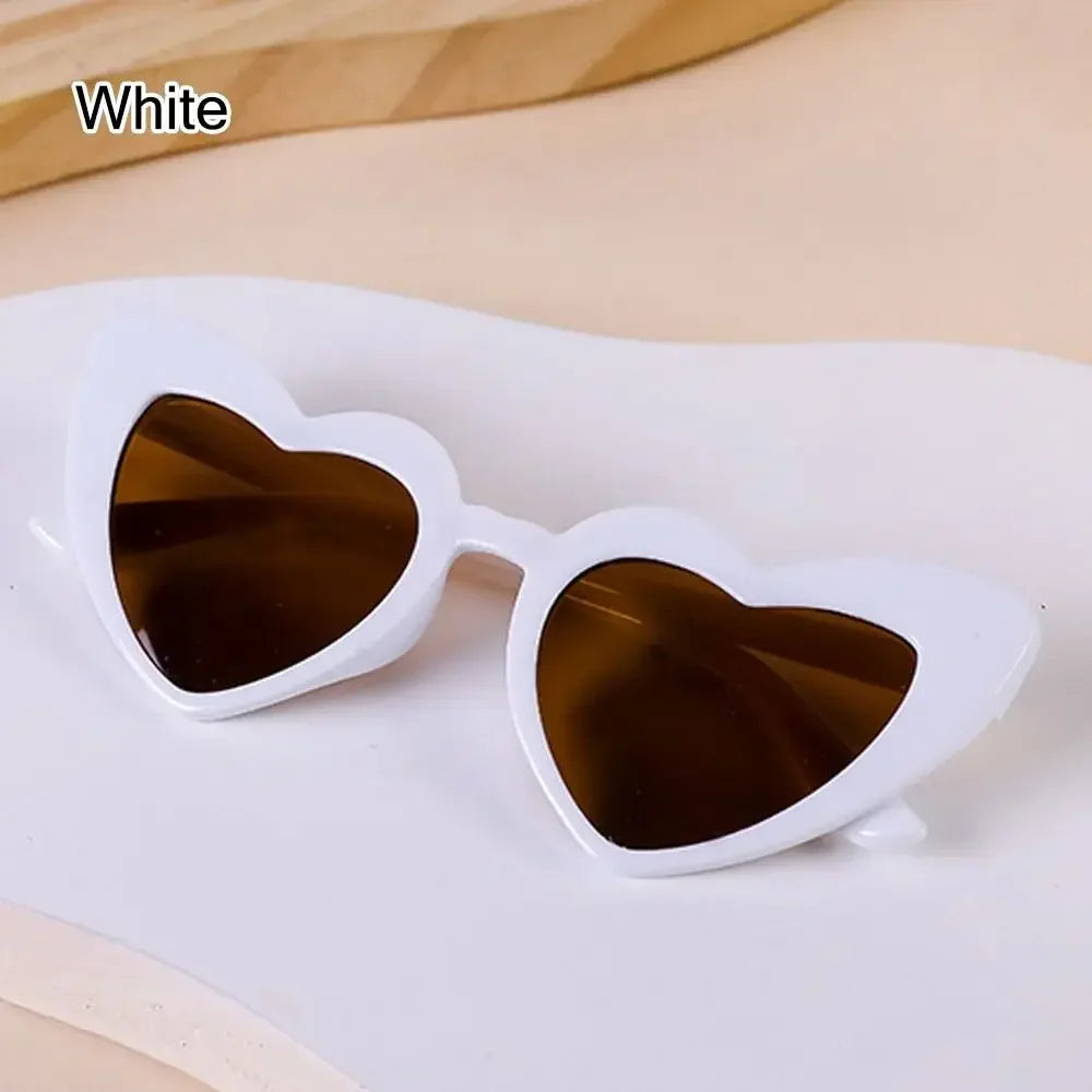 Kids Heart-Shaped Sunglasses - Vintage Cartoon Eyewear for Boys  Girls 3-9 Years - ZOOMNSTORE