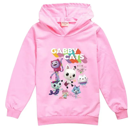 Gabbys Dollhouse Hoodie - Kids Long Sleeve Sweatshirt for Boys and Girls - ZOOMNSTORE