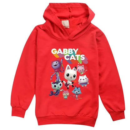 Gabbys Dollhouse Hoodie - Kids Long Sleeve Sweatshirt for Boys and Girls - ZOOMNSTORE