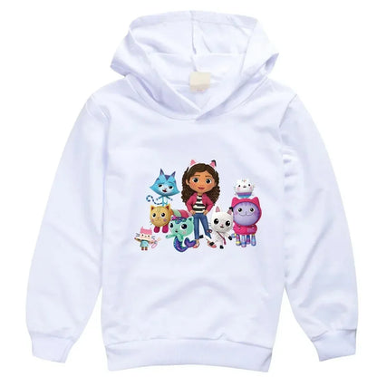 Gabbys Dollhouse Hoodie - Kids Long Sleeve Sweatshirt for Boys and Girls - ZOOMNSTORE