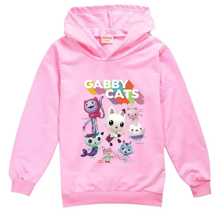 Gabbys Dollhouse Hoodie - Kids Long Sleeve Sweatshirt for Boys and Girls - ZOOMNSTORE