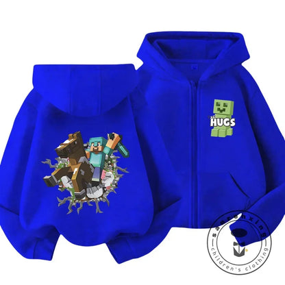 Kids Hoodie - Zip Up Sweatshirt for Boys Girls | Warm Winter Casual Hoodie - ZOOMNSTORE