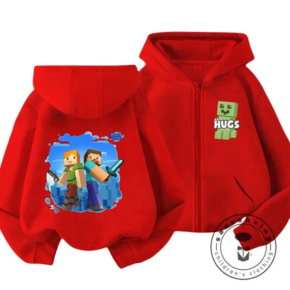 Kids Hoodie - Zip Up Sweatshirt for Boys Girls | Warm Winter Casual Hoodie - ZOOMNSTORE