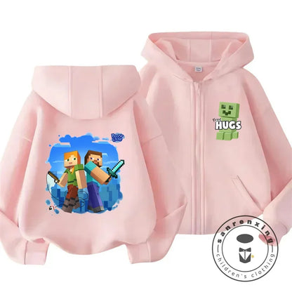 Kids Hoodie - Zip Up Sweatshirt for Boys Girls | Warm Winter Casual Hoodie - ZOOMNSTORE