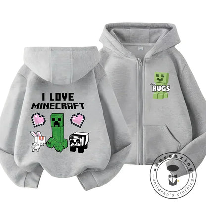 Kids Hoodie - Zip Up Sweatshirt for Boys Girls | Warm Winter Casual Hoodie - ZOOMNSTORE