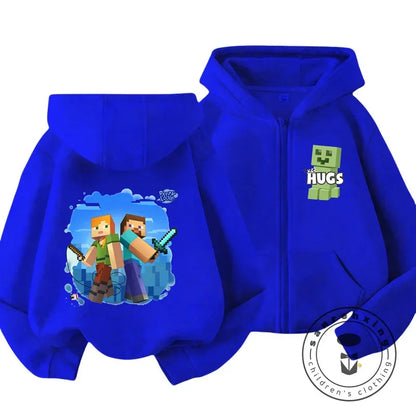 Kids Hoodie - Zip Up Sweatshirt for Boys Girls | Warm Winter Casual Hoodie - ZOOMNSTORE