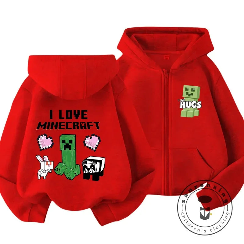 Kids Hoodie - Zip Up Sweatshirt for Boys Girls | Warm Winter Casual Hoodie - ZOOMNSTORE