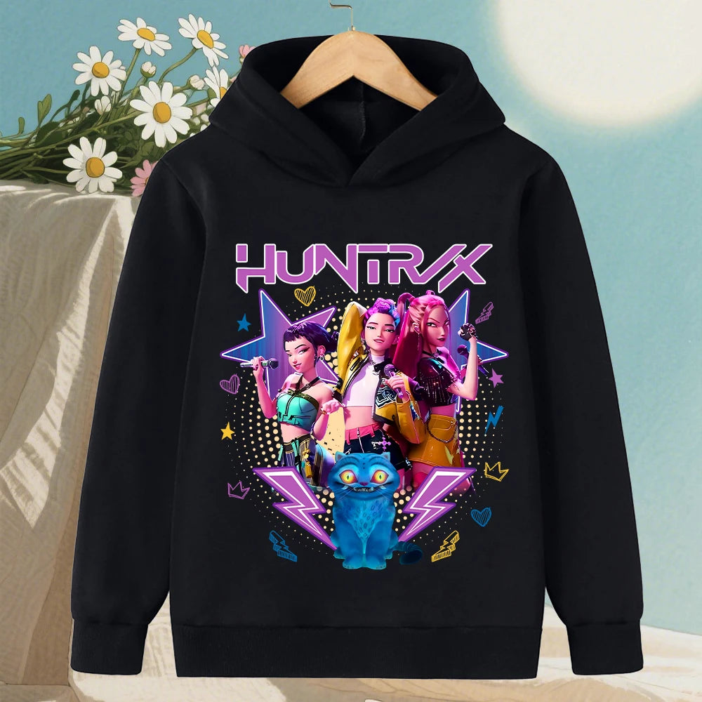KPop Devil Hunter Hoodies - Trendy Warm Sweaters for Boys and Girls - ZOOMNSTORE