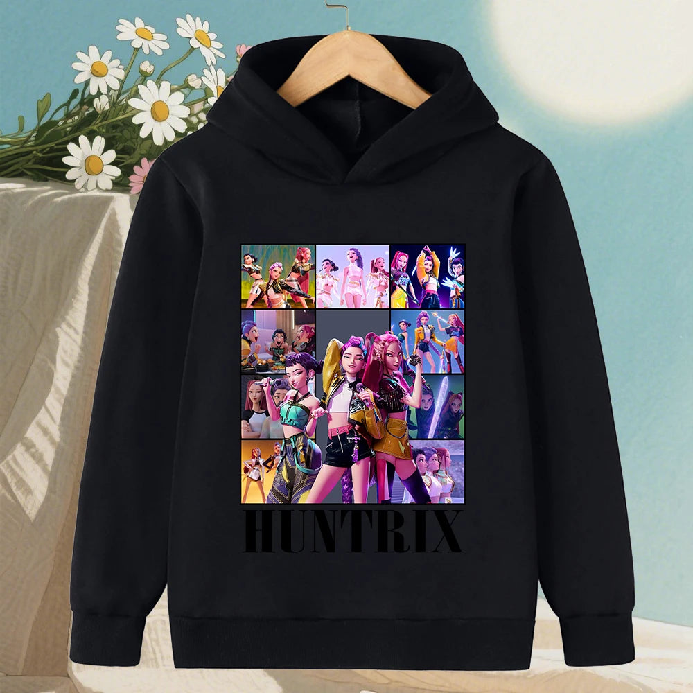 KPop Devil Hunter Hoodies - Trendy Warm Sweaters for Boys and Girls - ZOOMNSTORE