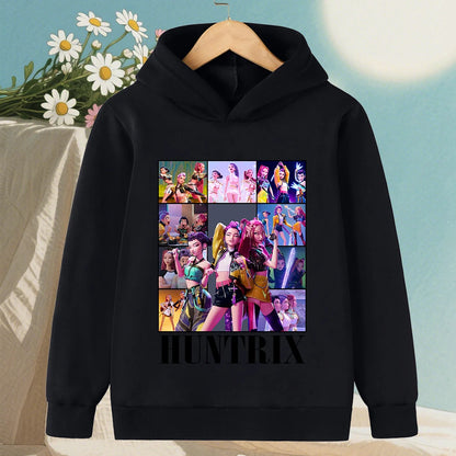 KPop Devil Hunter Hoodies - Trendy Warm Sweaters for Boys and Girls - ZOOMNSTORE