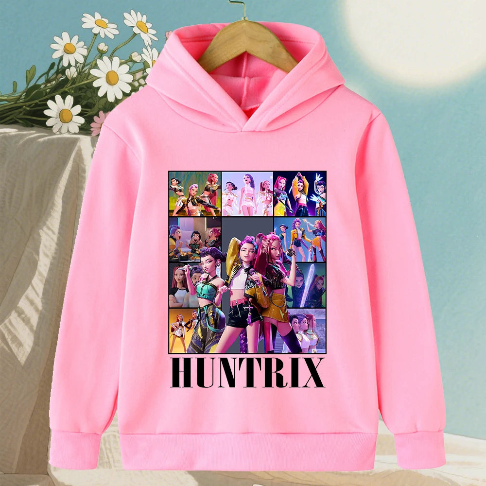 KPop Devil Hunter Hoodies - Trendy Warm Sweaters for Boys and Girls - ZOOMNSTORE