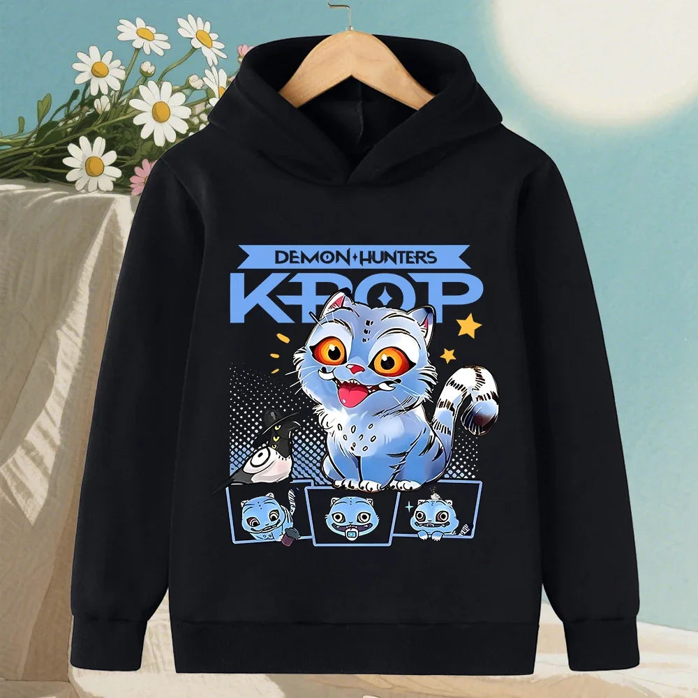 KPop Devil Hunter Hoodies - Trendy Warm Sweaters for Boys and Girls - ZOOMNSTORE