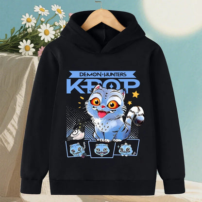KPop Devil Hunter Hoodies - Trendy Warm Sweaters for Boys and Girls - ZOOMNSTORE