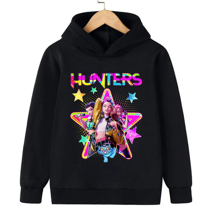 KPop Devil Hunter Hoodies - Trendy Warm Sweaters for Boys and Girls - ZOOMNSTORE