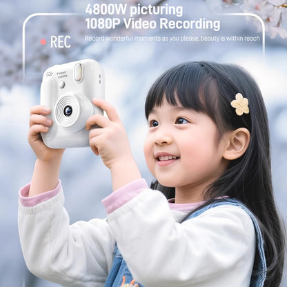 Kids Instant Camera - 32GB Digital Color Printing Camera With 1080P Video & Thermal Print - ZOOMNSTORE