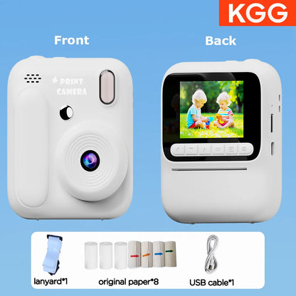 Kids Instant Camera - Color Printing 1080P 32GB Photo  Video Music Gift - ZOOMNSTORE