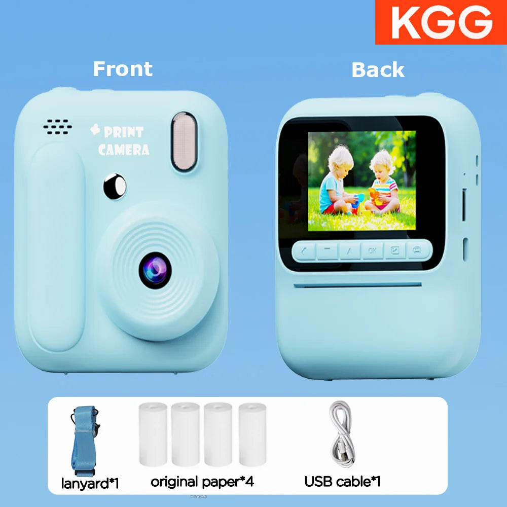 Kids Instant Camera - Color Printing 1080P 32GB Photo  Video Music Gift - ZOOMNSTORE
