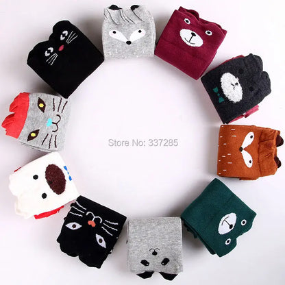 infant Child warmer ankle short lovely socks Cartoon Kids Knee High long cotton Baby cute Animal Over Knee Socks girls stockings - ZOOMNSTORE