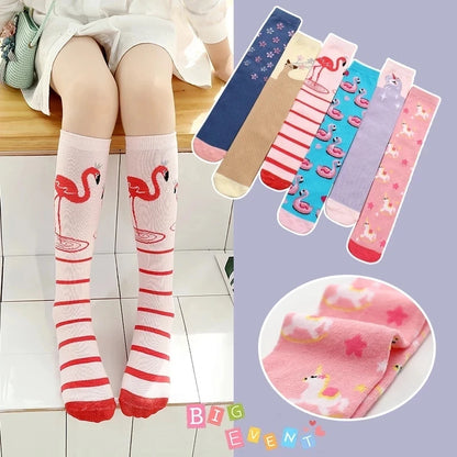 infant Child warmer ankle short lovely socks Cartoon Kids Knee High long cotton Baby cute Animal Over Knee Socks girls stockings - ZOOMNSTORE