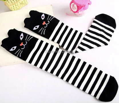 infant Child warmer ankle short lovely socks Cartoon Kids Knee High long cotton Baby cute Animal Over Knee Socks girls stockings - ZOOMNSTORE