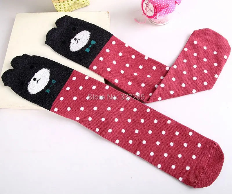 infant Child warmer ankle short lovely socks Cartoon Kids Knee High long cotton Baby cute Animal Over Knee Socks girls stockings - ZOOMNSTORE