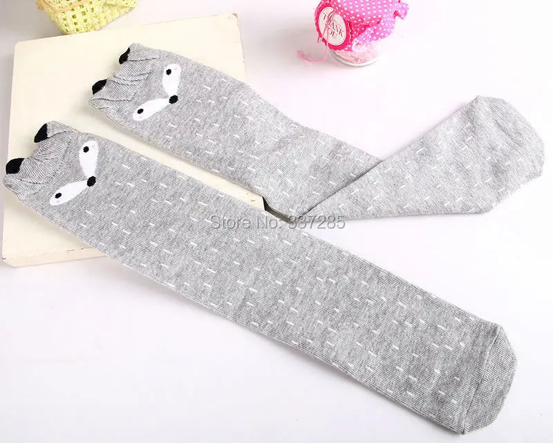 infant Child warmer ankle short lovely socks Cartoon Kids Knee High long cotton Baby cute Animal Over Knee Socks girls stockings - ZOOMNSTORE