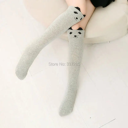 infant Child warmer ankle short lovely socks Cartoon Kids Knee High long cotton Baby cute Animal Over Knee Socks girls stockings - ZOOMNSTORE