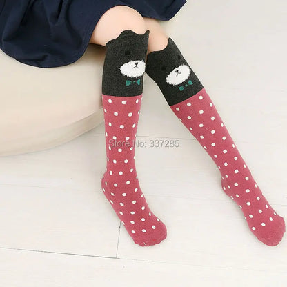 infant Child warmer ankle short lovely socks Cartoon Kids Knee High long cotton Baby cute Animal Over Knee Socks girls stockings - ZOOMNSTORE