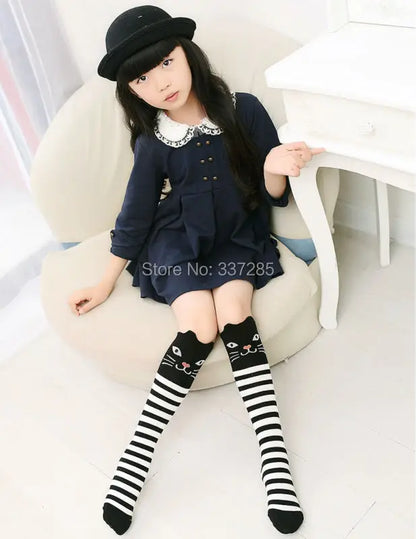 infant Child warmer ankle short lovely socks Cartoon Kids Knee High long cotton Baby cute Animal Over Knee Socks girls stockings - ZOOMNSTORE