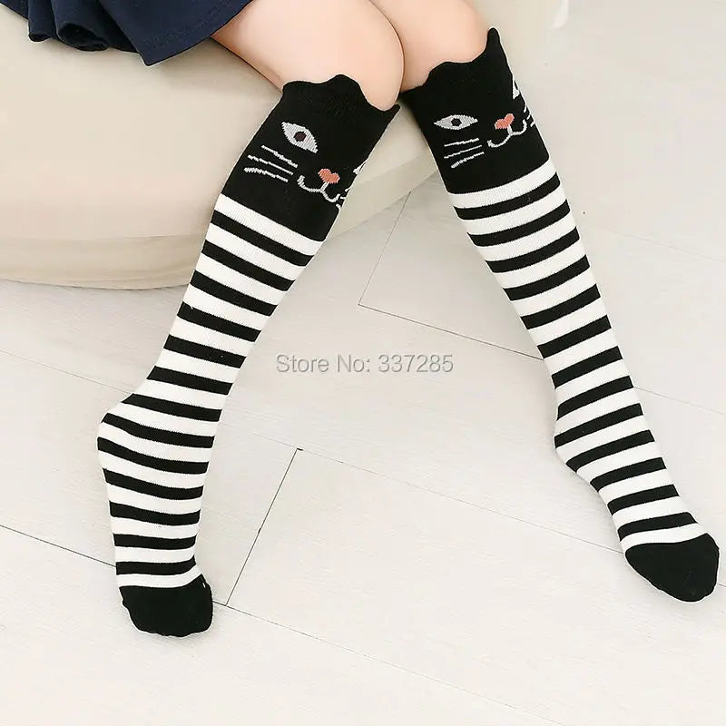 infant Child warmer ankle short lovely socks Cartoon Kids Knee High long cotton Baby cute Animal Over Knee Socks girls stockings - ZOOMNSTORE