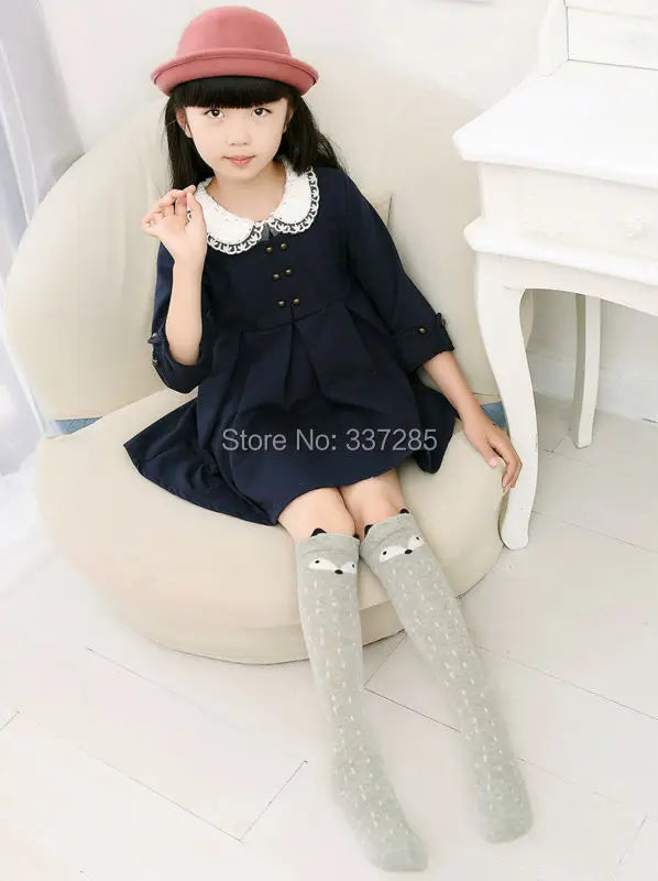 infant Child warmer ankle short lovely socks Cartoon Kids Knee High long cotton Baby cute Animal Over Knee Socks girls stockings - ZOOMNSTORE