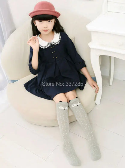 infant Child warmer ankle short lovely socks Cartoon Kids Knee High long cotton Baby cute Animal Over Knee Socks girls stockings - ZOOMNSTORE