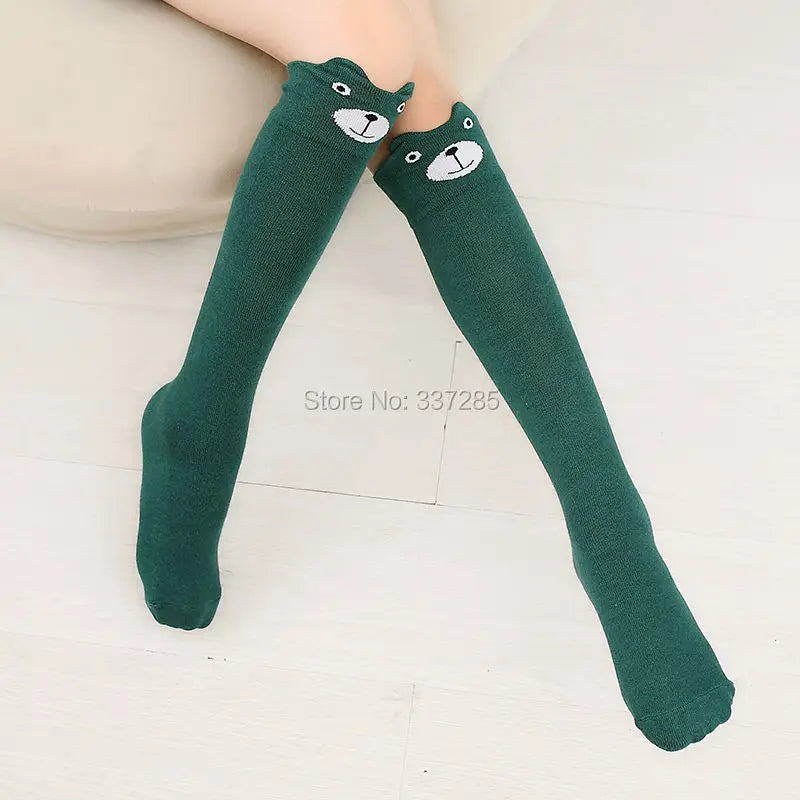 infant Child warmer ankle short lovely socks Cartoon Kids Knee High long cotton Baby cute Animal Over Knee Socks girls stockings - ZOOMNSTORE