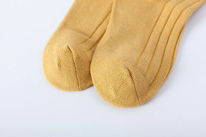 1 Pairs Kids Knee High Long Socks Autumn Winter Warmth Soft Cotton Children School Stocking Black White Stripes Sports Socks - ZOOMNSTORE