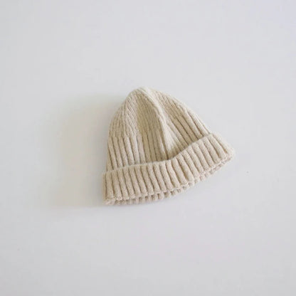 Winter Warm Kids Knitted Woolen Hat 2-6year Boy Girl Children Crochet Bonnet Korean Baby Solid Color Beanie Toddler Pullover Cap - ZOOMNSTORE