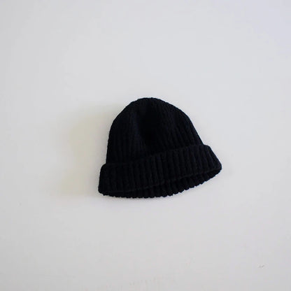 Winter Warm Kids Knitted Woolen Hat 2-6year Boy Girl Children Crochet Bonnet Korean Baby Solid Color Beanie Toddler Pullover Cap - ZOOMNSTORE