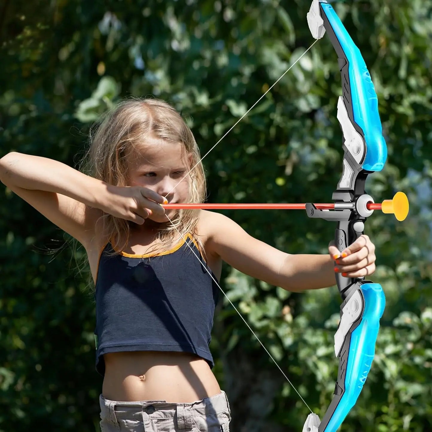 Kids LED Bow and Arrow Set - Archery Toys with Suction Cup Arrows Target  Quiver for Ages 4-12 - ZOOMNSTORE