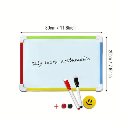Kids Magnetic Whiteboard – Dry Erase Memo Board With Magnets & PVC Frame - ZOOMNSTORE