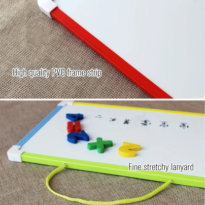 Kids Magnetic Whiteboard – Dry Erase Memo Board With Magnets & PVC Frame - ZOOMNSTORE