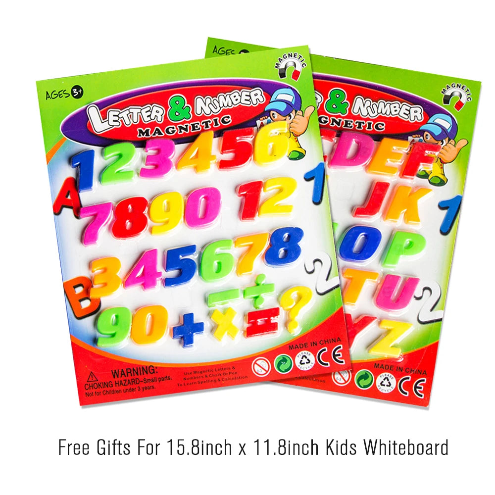 Kids Magnetic Whiteboard – Dry Erase Memo Board With Magnets & PVC Frame - ZOOMNSTORE