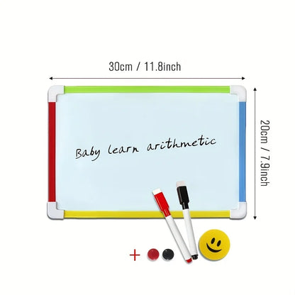 Kids Magnetic Whiteboard – Dry Erase Memo Board With Magnets & PVC Frame - ZOOMNSTORE
