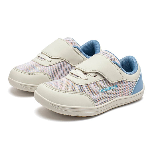 Kids Minimalist Barefoot Sneakers - Breathable Wide Toe Hook Loop Casual Shoes - ZOOMNSTORE