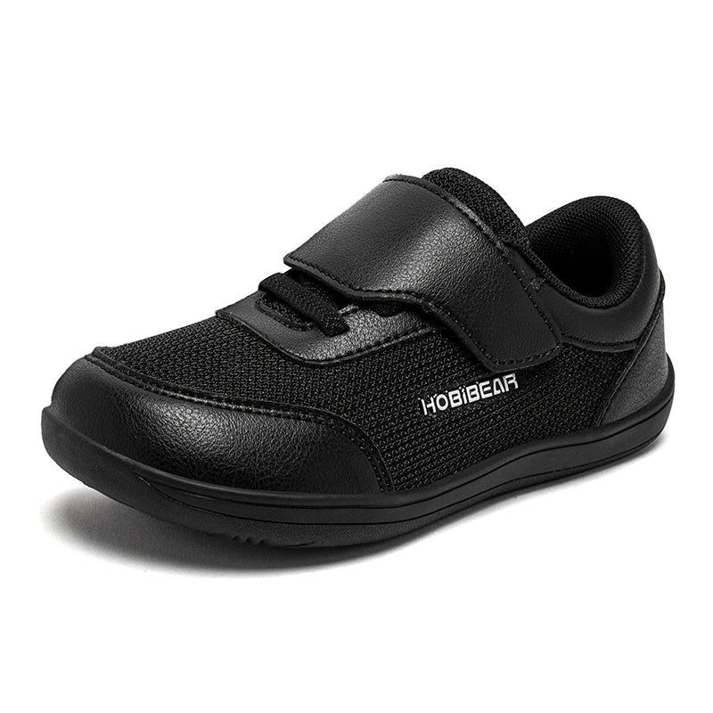 Kids Minimalist Barefoot Sneakers - Breathable Wide Toe Hook Loop Casual Shoes - ZOOMNSTORE