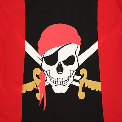 Kids Pirate Costume Captain Jack Pirate Toy Halloween Dress Up Set Kid Adventure Robbery Costume Toy Accessories Gift - ZOOMNSTORE