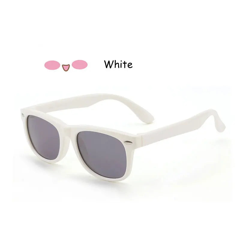Kids Polarized Sunglasses - Classic Designer Eyeglasses with Flexible TR90 Frame - ZOOMNSTORE