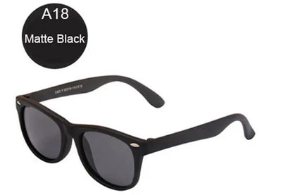Kids Polarized Sunglasses - Classic Designer Eyeglasses with Flexible TR90 Frame - ZOOMNSTORE